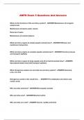 ANPH Exam 5 Questions And Answers