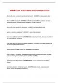 ANPH Exam 4 Questions And Correct Answers