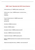 ANPH - Exam 1 Questions And 100&percnt; Correct Answers