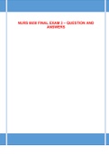 NURS 6650 FINAL EXAM 3  COMPLETE QUESTION AND ANSWERS&period; ALREADY GRADED A