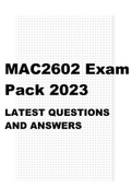 MAC2602 EXAM PACK 2023