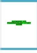 SAUNDERS ATI PHARMACOLOGY STUDY GUIDE |  Guarantee All Exams 100% Pass One Time!