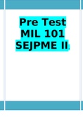 Pre Test MIL 101 SEJPME II. (GOLD LEVEL EXPERT RECOMMENDS) 