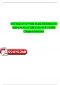 Test Bank for A World of Art&comma; 9th Edition by Henry M&period; Sayre Fully Covered 100&percnt; Complete A&plus; Guide