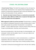 ETHICS - PHL 205 FINAL EXAM LATEST 2021&2022