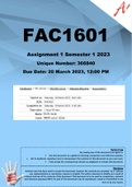 FAC1601 Assignment 1 Semester 1 2023  (366840)