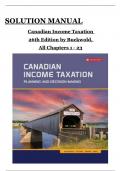 Solutions Manual for Canadian Income Taxation&comma; 26th Edition by William Buckwold&comma; All Chapters 1 to 23 complete Verified editon