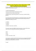 PEARSON VUE INSURANCE TEST EXAM BUNDLE WITH COMPLETE SOLUTIONS 2024&sol;2025