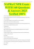 NAPRx/CNPR Exam -WITH 160 Questions & Answers 2023 Verified 100%