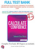 Test Bank For Calculate with Confidence 7th Edition By Deborah Gray Morris 9780323396837 Chapter 1-25 Complete Guide .