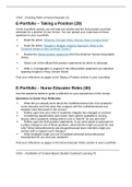 C918 – Evolving Roles of Nurse Educator (2) E-Portfolio – Taking a Position study guide