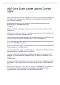 ALF Core Exam Latest Update Correct 100&percnt;