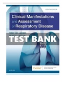 Clinical Manifestations and Assessment of Respiratory Disease, 8thEdition Des  Jardins (All Chapters involved) Chapter 01: The Patient Interview