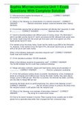 Sophia Microeconomics Unit 1 Exam Questions With Complete Solution 