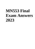 MN553 Final Exam Answers 2023
