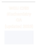 WGU C785 Biochemistry OA (updated 2023)