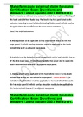 State farm auto external claim Resource Certification Exam Questions and Answers Latest update 2023 RATED A&plus;&period;