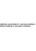 DPR3703 ASSIGNMENT 1 2023.