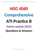 NSG 4060 Comprehensive ATI Practice B &lpar;latest update 2023&rpar; Questions & Answers