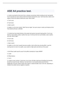 ASE A4 practice test&period; exam 2023 with 100&percnt; correct answers