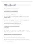 RBC test Exam &num;1 2023 WITH CORRECT ANSWERS