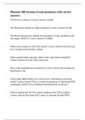 Phenom 300 Systems Exam questions with correct answers&period;