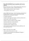 Maryville NURS663 Exam 2 questions with correct answers&period;