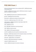 PCB 3063 Exam 1 Questions And Answers Rated 100&percnt; Correct