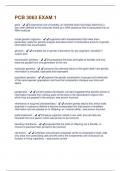 PCB 3063 EXAM 1 QUESTIONS WITH ALL CORRECT ANSWERS