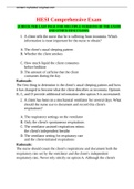 HESI Comprehensive Exam