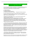 Evolve Comprehensive Exam &lpar;Hesi&rpar; 1&sol;124 Questions and Answers