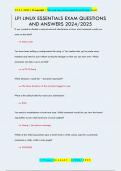 LPI LINUX ESSENTIALS EXAM QUESTIONS  AND ANSWERS 2024&sol;2025