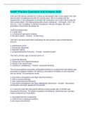 AANP Practice Questions And Answers 2022