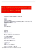 NATE CORE EXAM 2023 QUESTIONS WITH ANSWERS LATEST UPDATE