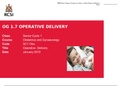 OPERATIVE DELIVERY(OBSTETRICS)- ROYAL COLLEGE OF SURGEONS IRELAND