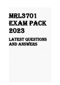 MRL3701 EXAM PACK 2023