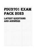 PDU3701 EXAM PACK 2023