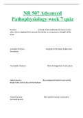 NR 507 Advanced Pathophysiology week 7 quiz