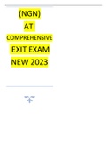 (NGN) ATI COMPREHENSIVE EXIT EXAM NEW 2023