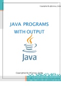 Java programs