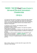 NR509 / NR 509 Final Exam (Latest ): Advanced Physical Assessment – Chamberlain 130 Q/A 