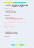 NSC 232 EXAM 2 QUESTIONS AND  ANSWERS 2024&sol;2025