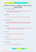 NUR1212 Exam 1 Questions and Answers  2024&sol;2025