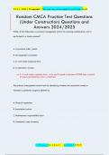Random CMCA Practice Test Questions  &lpar;Under Construction&rpar; Questions and  Answers 2024&sol;2025