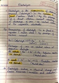 Electrolysis- Class notes ICSE Chemistry