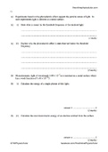 AQA A-level Physics Photoelectric Effect Exam Style Questions