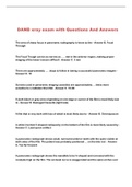DANB xray exam with Questions And Answers