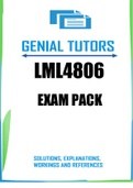 LML4806 EXAM PACK 2025