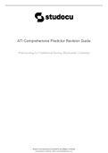 ATI Comprehensive Predictor Exam Test Bank (Latest-2023, Verified And 100% Correct Answers) 