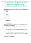 NR 228 FINAL EXAM LATEST 2023-2024  REAL EXAM QUESTIONS AND CORRECT  ANSWERS(COMPLETEEXAM)/A GRADE